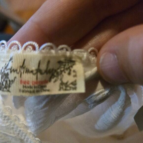 Free People White Midi Skirt Flowy Boho Women’s Small - Picture 5 of 6